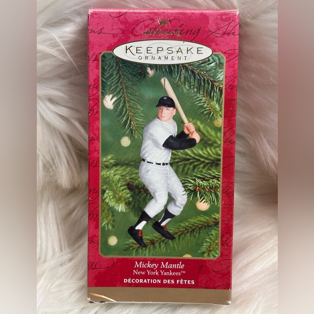 Hallmark Keepsake Mickey Mantle Handcrafted Christmas Ornament New York Yankees